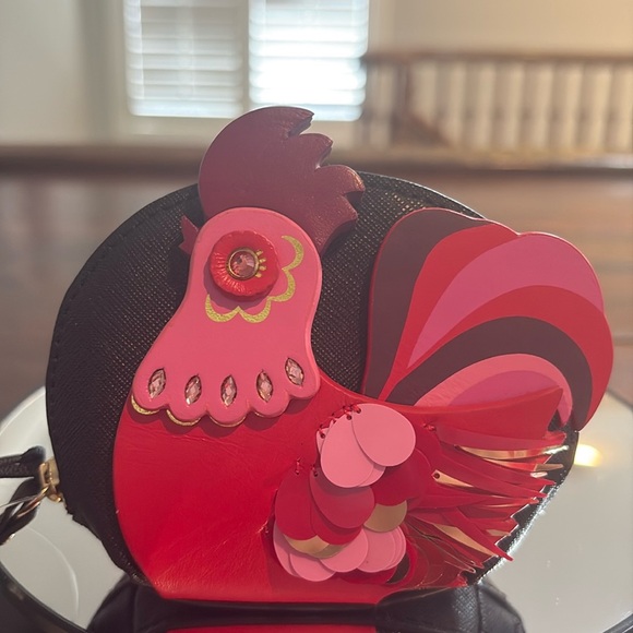 kate spade Handbags - KATE SPADE Year of the Rooster Leather Coin Bag
